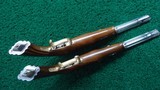 CASED PAIR OF REPRODUCTION PERCUSSION DUELING PISTOLS - 7 of 17