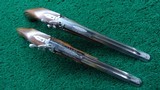 CASED PAIR OF REPRODUCTION PERCUSSION DUELING PISTOLS - 4 of 17