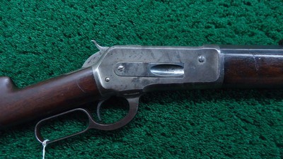 VERY RARE WINCHESTER 1886 EXTRA HEAVY BULL BARREL RIFLE IN CALIBER 45-90