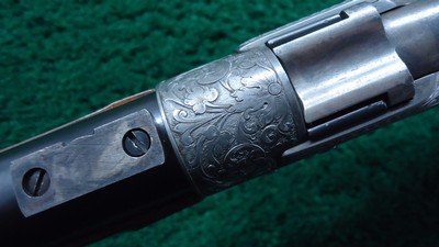 CUSTOM GOLD INLAID RELIEF ENGRAVED SHARPS BORSCHARDT MODEL1878 MID-RANGE SINGLE SHOT RIFLE - Image 12 of 25