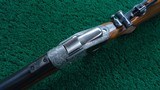 CUSTOM GOLD INLAID RELIEF ENGRAVED SHARPS BORSCHARDT MODEL1878 MID-RANGE SINGLE SHOT RIFLE - 4 of 25