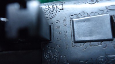 CUSTOM GOLD INLAID RELIEF ENGRAVED SHARPS BORSCHARDT MODEL1878 MID-RANGE SINGLE SHOT RIFLE - Image 19 of 25