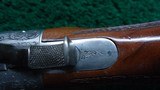 CUSTOM GOLD INLAID RELIEF ENGRAVED SHARPS BORSCHARDT MODEL1878 MID-RANGE SINGLE SHOT RIFLE - 15 of 25