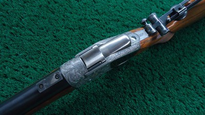 CUSTOM GOLD INLAID RELIEF ENGRAVED SHARPS BORSCHARDT MODEL1878 MID-RANGE SINGLE SHOT RIFLE - Image 4 of 25