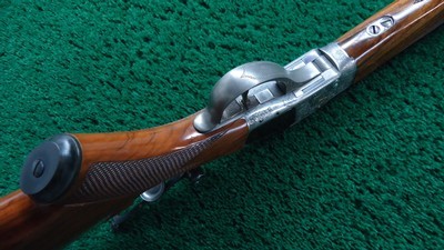 CUSTOM GOLD INLAID RELIEF ENGRAVED SHARPS BORSCHARDT MODEL1878 MID-RANGE SINGLE SHOT RIFLE - Image 3 of 25