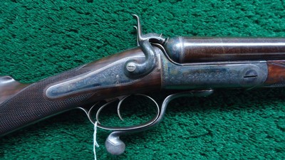 MASSIVE SUPERB CONDITION CASED 8 BORE UNDERLEVER DOUBLE HAMMERGUN BY STEPHEN GRANT