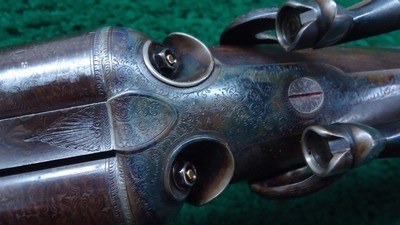 MASSIVE SUPERB CONDITION CASED 8 BORE UNDERLEVER DOUBLE HAMMERGUN BY STEPHEN GRANT - Image 13 of 23