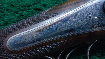 MASSIVE SUPERB CONDITION CASED 8 BORE UNDERLEVER DOUBLE HAMMERGUN BY STEPHEN GRANT - Image 6 of 23
