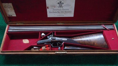 MASSIVE SUPERB CONDITION CASED 8 BORE UNDERLEVER DOUBLE HAMMERGUN BY STEPHEN GRANT - Image 22 of 23