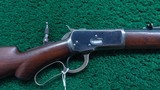 SCARCE CONFIGURATION WINCHESTER MODEL 1892 RIFLE IN 38 WCF - 1 of 24