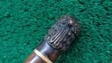 ENGRAVED EUROPEAN FLINTLOCK POCKET PISTOL WITH FIGURAL “MOOR’S HEAD” CARVED POMMEL - 14 of 15