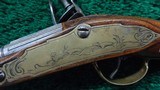 ENGRAVED EUROPEAN FLINTLOCK POCKET PISTOL WITH FIGURAL “MOOR’S HEAD” CARVED POMMEL - 7 of 15