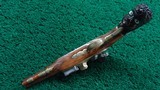 ENGRAVED EUROPEAN FLINTLOCK POCKET PISTOL WITH FIGURAL “MOOR’S HEAD” CARVED POMMEL - 4 of 15