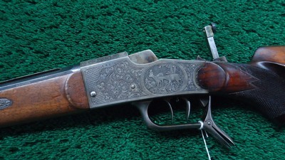ENGRAVED GERMAN FALLING BLOCK STALKING RIFLE - Image 2 of 25