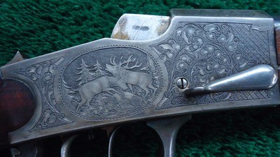 ENGRAVED GERMAN FALLING BLOCK STALKING RIFLE - Image 9 of 25