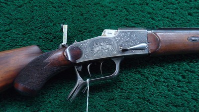 ENGRAVED GERMAN FALLING BLOCK STALKING RIFLE
