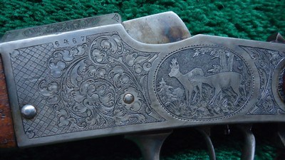 ENGRAVED GERMAN FALLING BLOCK STALKING RIFLE - Image 8 of 25