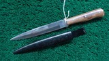 WW1 1914-1918 GERMAN TRENCH KNIFE WITH SCABBARD - 2 of 4