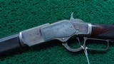 DELUXE 1ST MODEL 1873 WINCHESTER RIFLE IN 44 WCF - 2 of 24