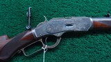 SPECIAL ORDER WINCHESTER MODEL 1873 PISTOL GRIP DELUXE RIFLE CHAMBERED IN 38 WCF - 1 of 25