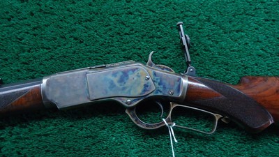 SPECIAL ORDER WINCHESTER MODEL 1873 PISTOL GRIP DELUXE RIFLE CHAMBERED IN 38 WCF - Image 2 of 25