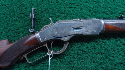 SPECIAL ORDER WINCHESTER MODEL 1873 PISTOL GRIP DELUXE RIFLE CHAMBERED IN 38 WCF