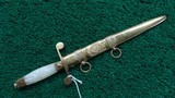 RARE PRE-WW2 1920S-1930S ROMANIAN ARMY OFFICER'S DAGGER - 2 of 10