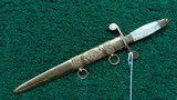 RARE PRE-WW2 1920S-1930S ROMANIAN ARMY OFFICER'S DAGGER