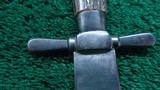 GERMAN ANTIQUE 19TH CENTURY JAEGER HUNTING KNIFE W/LEATHER SHEATH - 5 of 9