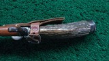GERMAN ANTIQUE 19TH CENTURY JAEGER HUNTING KNIFE W/LEATHER SHEATH - 7 of 9