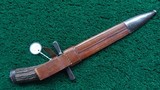 GERMAN ANTIQUE 19TH CENTURY JAEGER HUNTING KNIFE W/LEATHER SHEATH - 2 of 9