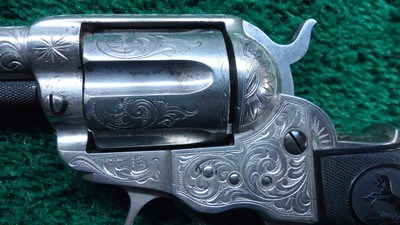 FACTORY ENGRAVED COLT SHERIFF’S MODEL 1877 DOUBLE ACTION REVOLVER IN .41 CALIBER - Image 8 of 14