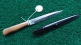 WW1 1914-1918 GERMAN TRENCH KNIFE WITH SCABBARD - 4 of 4