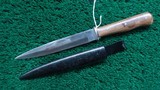 WW1 1914-1918 GERMAN TRENCH KNIFE WITH SCABBARD - 3 of 4