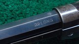 WINCHESTER 1890 THIRD MODEL PISTOL GRIP DELUXE SLIDE ACTION RIFLE IN 22 LONG - 6 of 22