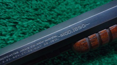 WINCHESTER 1890 THIRD MODEL PISTOL GRIP DELUXE SLIDE ACTION RIFLE IN 22 LONG - Image 13 of 22