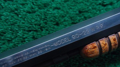 WINCHESTER MODEL 90 SLIDE ACTION RIFLE CHAMBERED IN 22 WRF - Image 6 of 23