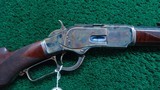 RESTORED WINCHESTER MODEL 1873 DELUXE RIFLE IN 38 WCF