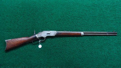 SPECIAL ORDER NICKLE TRIM WINCHESTER MODEL 1873 RIFLE IN 38 WCF - Image 23 of 23