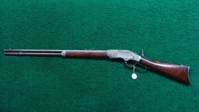 SPECIAL ORDER NICKLE TRIM WINCHESTER MODEL 1873 RIFLE IN 38 WCF - Image 22 of 23