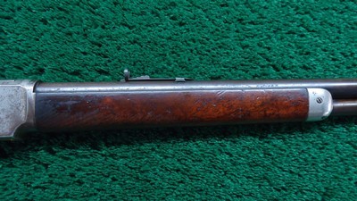 SPECIAL ORDER NICKLE TRIM WINCHESTER MODEL 1873 RIFLE IN 38 WCF - Image 5 of 23