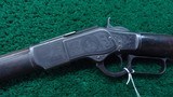FACTORY ENGRAVED DELUXE 2ND MODEL 1873 WINCHESTER RIFLE IN 44 WCF - 2 of 25