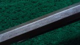 FACTORY ENGRAVED DELUXE 2ND MODEL 1873 WINCHESTER RIFLE IN 44 WCF - 6 of 25