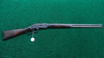 FACTORY ENGRAVED DELUXE 2ND MODEL 1873 WINCHESTER RIFLE IN 44 WCF - Image 25 of 25