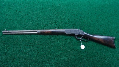 FACTORY ENGRAVED DELUXE 2ND MODEL 1873 WINCHESTER RIFLE IN 44 WCF - Image 24 of 25