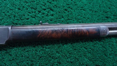 FACTORY ENGRAVED DELUXE 2ND MODEL 1873 WINCHESTER RIFLE IN 44 WCF - Image 5 of 25