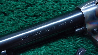 PAIR OF COLT SECOND GENERATION SINGLE ACTION ARMY REVOLVERS PRESENTED TO MARLIN EXHIBITION SHOOTER COLONEL LEON LARSON - Image 12 of 17