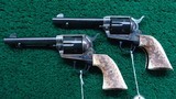 PAIR OF COLT SECOND GENERATION SINGLE ACTION ARMY REVOLVERS PRESENTED TO MARLIN EXHIBITION SHOOTER COLONEL LEON LARSON - 2 of 17