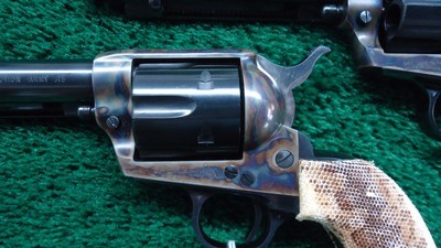 PAIR OF COLT SECOND GENERATION SINGLE ACTION ARMY REVOLVERS PRESENTED TO MARLIN EXHIBITION SHOOTER COLONEL LEON LARSON - Image 8 of 17