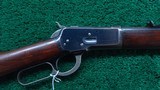 ANTIQUE WINCHESTER MODEL 1892 RIFLE IN 38 WCF CALIBER